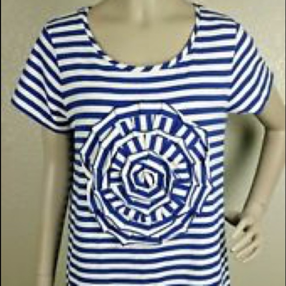 Kate Spade navy/white striped dress XL